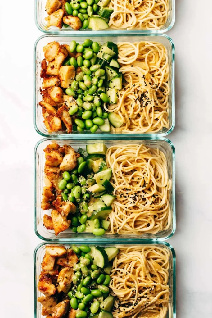 sesame noodles meal prep